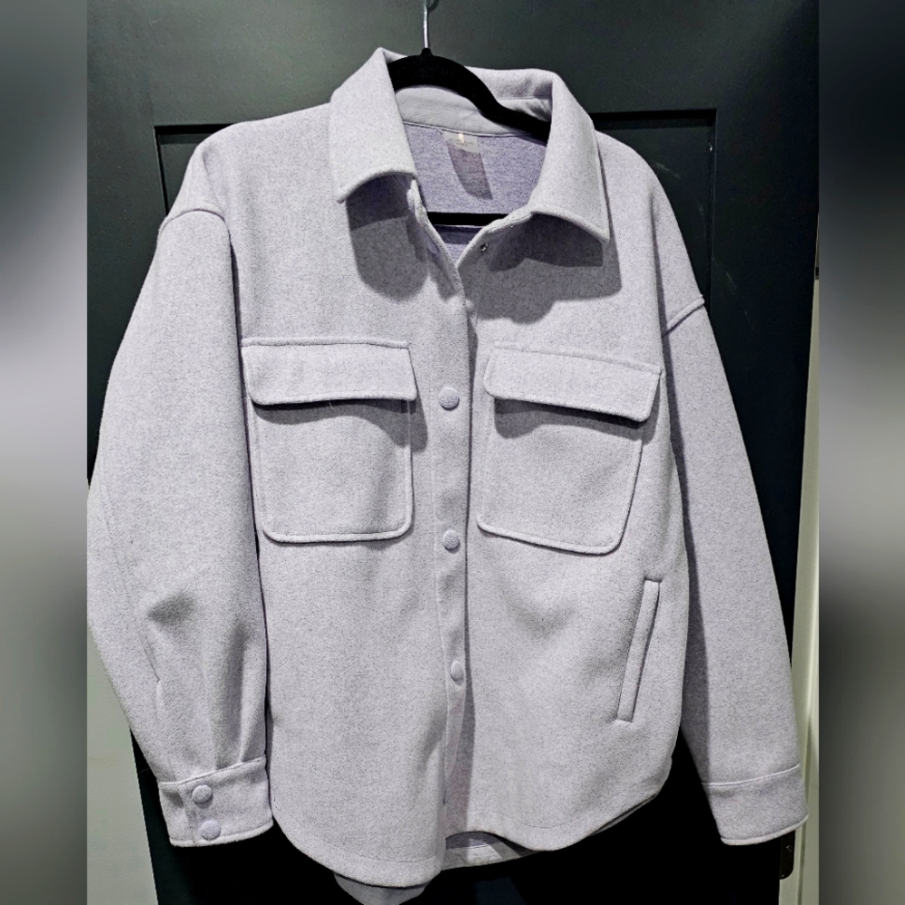 Calia Lavender/"Metal Lily" Shacket, large